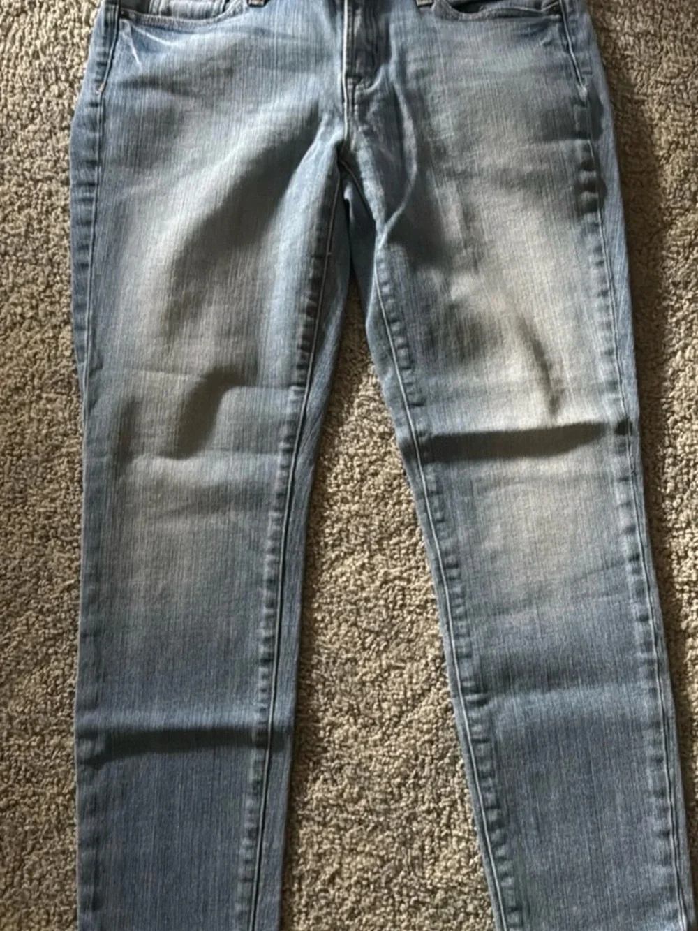 J. Crew Skinny Jeans in Faded Blue Wash